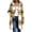 Yellow, variant on Uaswgudfs Women's Plaid Hooded Long Coat Zip Up Flannel Jacket Casual Loose Outerwear for Fall Winter Daily Wear