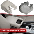 thumbnail image 4 of KBH Car Center Console Cover for 2009-2014 Acura TL Accessories, Middle Console Lid Armrest Cover Protector Replacement Trim Interior, Gray (Leather Skin Only), 4 of 7