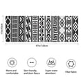 thumbnail image 3 of Black Geometric Diamond Wave Pattern Bathroom Rugs Mat,Non Slip Microfiber Bathroom Rug,Rubber Backing,Soft Bathroom Mats for Bathroom Floor,Tub and Shower,47x17in(120x43cm), 3 of 5