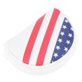 thumbnail image 5 of Waterproof PU Golf Mallet Headcover Center Putter Cover Protector with Magnetic Closure(Small Semi circular Double Ears ), 5 of 5