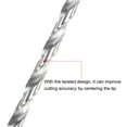 thumbnail image 4 of Uxcell High Speed Steel Extended Twist Drill Bits, 6mm Drill Dia. 200mm Length 2Pack, 4 of 5