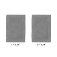 thumbnail image 3 of Better Trends 2 Piece Premium Bathroom Rug Set 100% Cotton Soft Tufted Reversible Bath Rug Water absorbent Bath Mat Ideal for Bathroom Shower and Tub Use, Edge Collection Gray (17" x 24" | 17" x 24"), 3 of 5