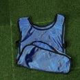 thumbnail image 2 of 6pcs Blue Football Vest Kids Breathable Pinnies Scrimmage Vest Football Training Waistcoat Clothes for Child, 2 of 3