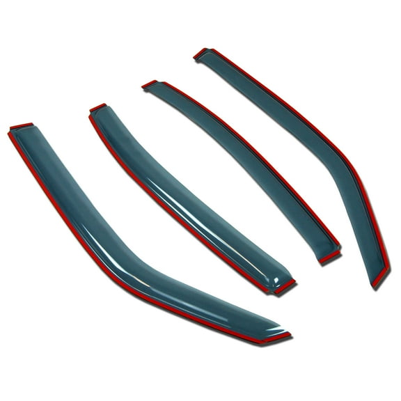 TuningPros LGWV-342i In-Channel Light Grey Window Visor 4 Pcs Set For 2011-2017 Nissan Juke