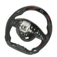 thumbnail image 4 of LED Steering Wheel, Simple Installation Flat Bottom D Type Oxidation  Carbon Fiber Racing Steering Wheel with LCD Display for Automobile, 4 of 7