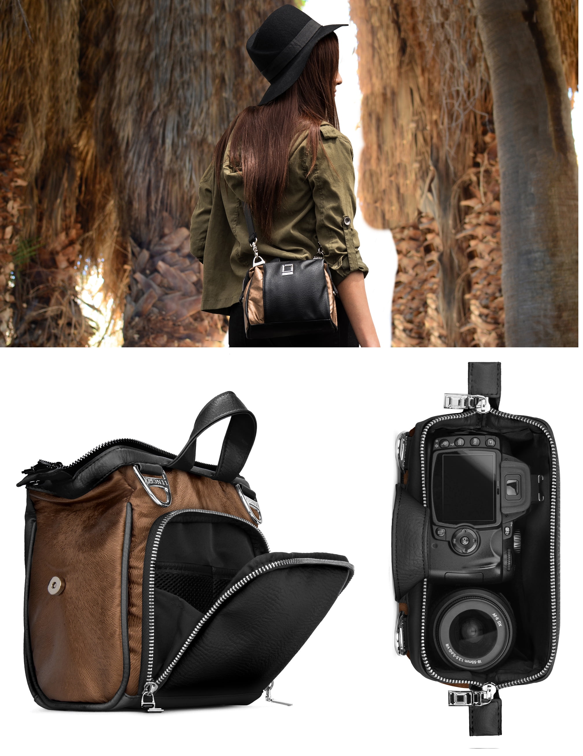 Day-to-Day Essentials Compact Crossbody Dslr Camera Bag