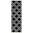 thumbnail image 5 of SAFAVIEH Chatham Henry Geometric Quatrefoil Wool Area Rug, Black/Ivory, 5' x 5' Round, 5 of 10