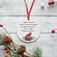 thumbnail image 3 of Ceramic Christmas Tree Ornaments, My Spirit Will Live on Forever There Within Your HeartHanging Ornament With Ribbon, Christmas Gifts - Circle, 2 Pcs, 3 of 3