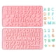 thumbnail image 3 of 2 moldes de silicona con letras y números para colgantes de cristal, moldes de resina epoxi para manualidades de tartas de chocolate (número rosa), 3 of 5
