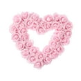 thumbnail image 3 of balikha Pink Heart Shaped Wreath ,Artificial Wreath, Door Hanging Wreath ,Front Door Wreath for Backdrop ,Decorating ,Indoor Outside, 3 of 9