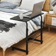 thumbnail image 3 of Ktaxon Adjustable Laptop Table Stand Computer Desk Sofa Side Bed Tray Rolling Black, 3 of 10