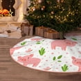thumbnail image 5 of Sikiie Funny Little Pigs Nativity Christmas Tree Skirt, Jesus Christian Winter Holiday Tree Mat Decoration(30-48IN)48", 5 of 6