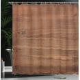 thumbnail image 3 of Ambesonne Wood Frame Shower Curtain, Closeup of Old Planks, 69"Wx84"L, Pale Caramel and Redwood, 3 of 4