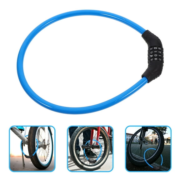 WASHWEPE Bike Lock Chain Lock 1Pack Sky- Abs for Anti Theft and Outdoor Riding