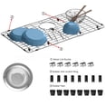 thumbnail image 5 of Sink Bottom Grid, Stainless Steel Sink Protector 27-9/16" x 14-9/16" with Rear Drain Hole, Sink Grate Sink Rack for Bottom of Kitchen Sink Bowl with Sink Hole Cover 1 pack, 5 of 10