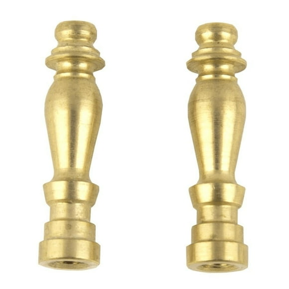 2 Pack 1-1/2" Brass Finials