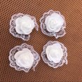 thumbnail image 4 of Coofit 30PCS Artificial Roses Decorative Elegant Lace Flowers DIY Craft Roses, 4 of 7