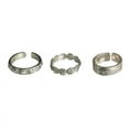 thumbnail image 3 of Vintage Adjustable Daisy Ring: Thai Silver Geometric Floral Jewelry for Women, 3 of 5