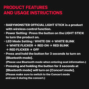BABYMONSTER Lightstick Official Kpop Merch Merchandise