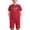 Red, variant on Unisex Kids Pink 4th of July Outfit, 100% Cotton Patriotic T-Shirt and Shorts Set Independence Day Summer Clothes for 3-12 Years,Size 13 T