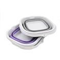 thumbnail image 7 of SAMMART 2.6L (0.68 Gallon) Super Mini Square Collapsible Plastic Bucket - Foldable Square Tub - Portable Fishing Water Pail - 2 Pieces Box Pack, 7 of 7