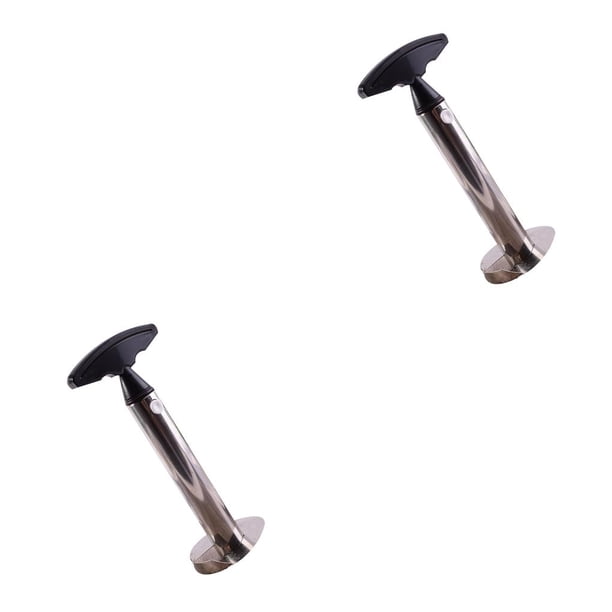 Bearachild Cortador pelador de piña de acero inoxidable, herramienta de corte fácil para cortar frutas, cocina casera, accesorios para restaurante mango negro 2piezas Bearachild CBP095048