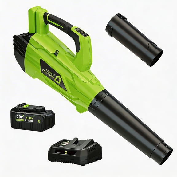 LED Lighted 550CFM Adjustable Speed Cordless Leaf Blower