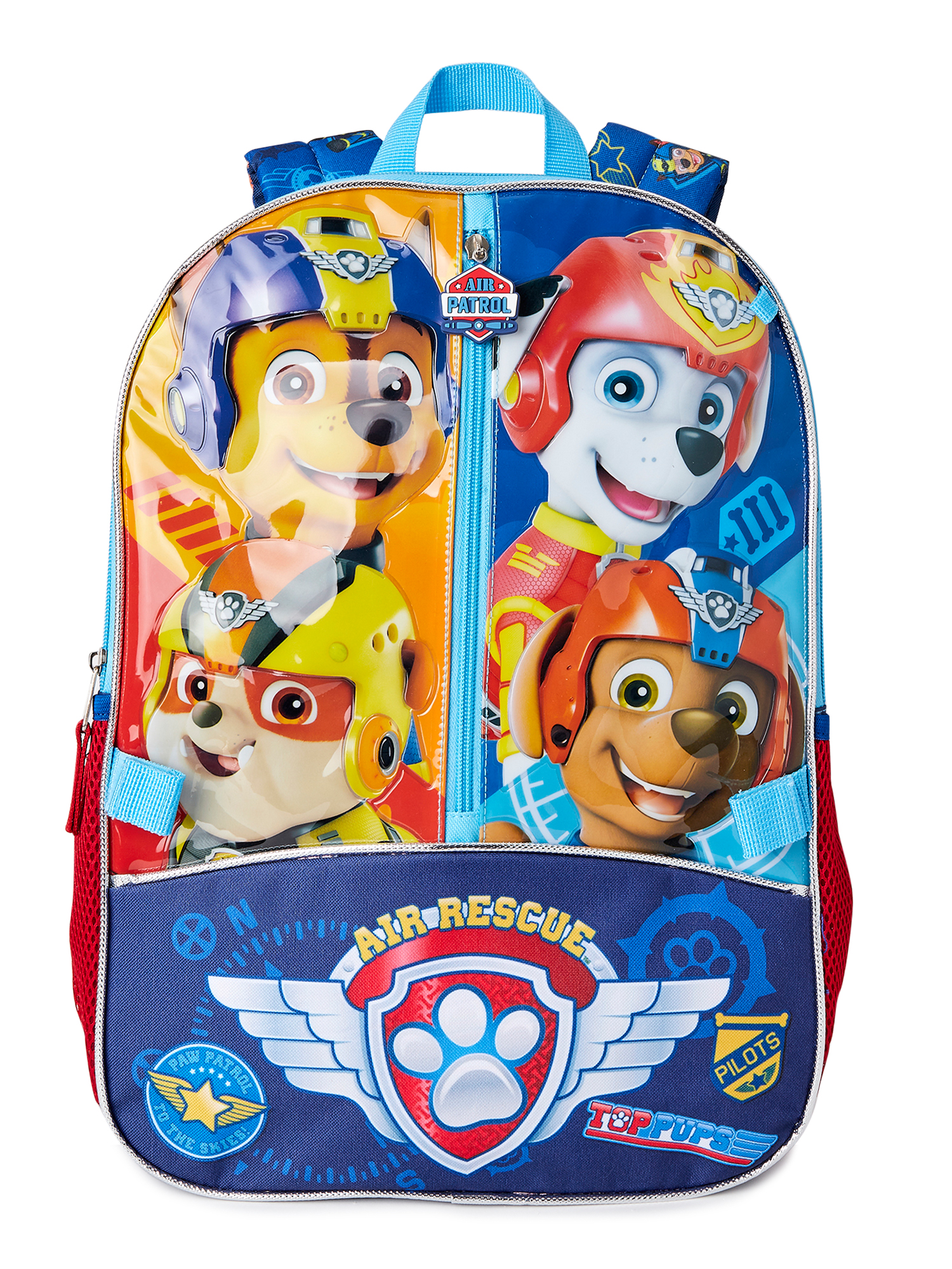 Paw Patrol Boys Backpack with Lunch Bag, 4-Piece Set Blue 