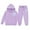 Purple, variant on Toddler Outfits for Girls Sets Hoodie Pants Letter Print Casual Two Piece Comfy Winter Wear Cute Girls' Fall Clothing Sets Mint Green Size 3-4T