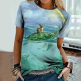 thumbnail image 2 of Tops de moda para mujer, divertidas camisetas informales holgadas con estampado, blusa, camisa estampada Fridja bn2025, 2 of 9