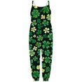 thumbnail image 3 of St. Patrick's Day Toddler Girls Kids Jumpsuit One Piece Floral Playsuit Strap Romper Summer Outfits Clothes, 3 of 5