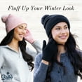 thumbnail image 5 of Britt's Knits Powder Oversized Knit Pom Hat - Black (Women's), 5 of 6