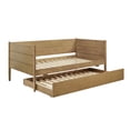 thumbnail image 4 of LHYY Wooden Twin Daybed With Trundle,Natural, 4 of 8
