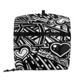 thumbnail image 3 of FOR U DESIGNS Heart Geometric Stand Mixer Cover compatible with Kitchen Aid Mixer Portable Mixer Dust Covers Multi Pockets Compatible with Kitchen Aid 6-8 Quart Bowl Lift - L, 3 of 8