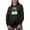 Black, variant on Retro Duck Duck Boom - Hunting Enthusiast or Hunter, Navy Blue Hooded Sweatshirt or Hoodie, 3XL