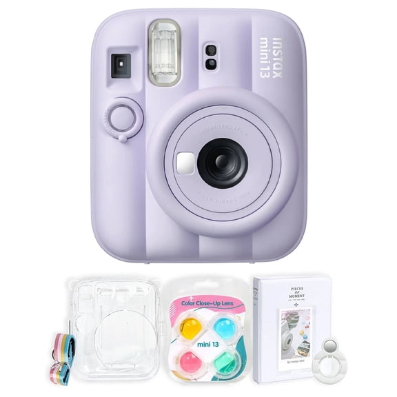 Fujifilm Instax Mini 13 Instant Film, Dreamy Purple, Camera Accessory Kit