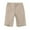 Beige, variant on Bienzoe Boy's School Uniforms Flat Front Bermuda Shorts Black 14