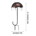 thumbnail image 3 of MORESEC 2Pcs Solar Projection Light, Solar Powered Iron Umbrella Ground Lamp for Garden, Hollow Projection Light for Courtyard Decoration, Weatherproof Outdoor Lighting, 3 of 9