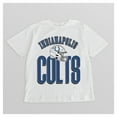 thumbnail image 4 of Women's Gameday Couture  White Indianapolis Colts Oversized Classic Fierce Focus T-Shirt, 4 of 4