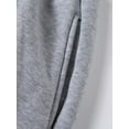 thumbnail image 3 of Innerwin Hoodies And Sweatpant Set Solid Color Mens Tracksuit Winter Hooded Warm 2 Piece Hoodie Light Gray L, 3 of 8