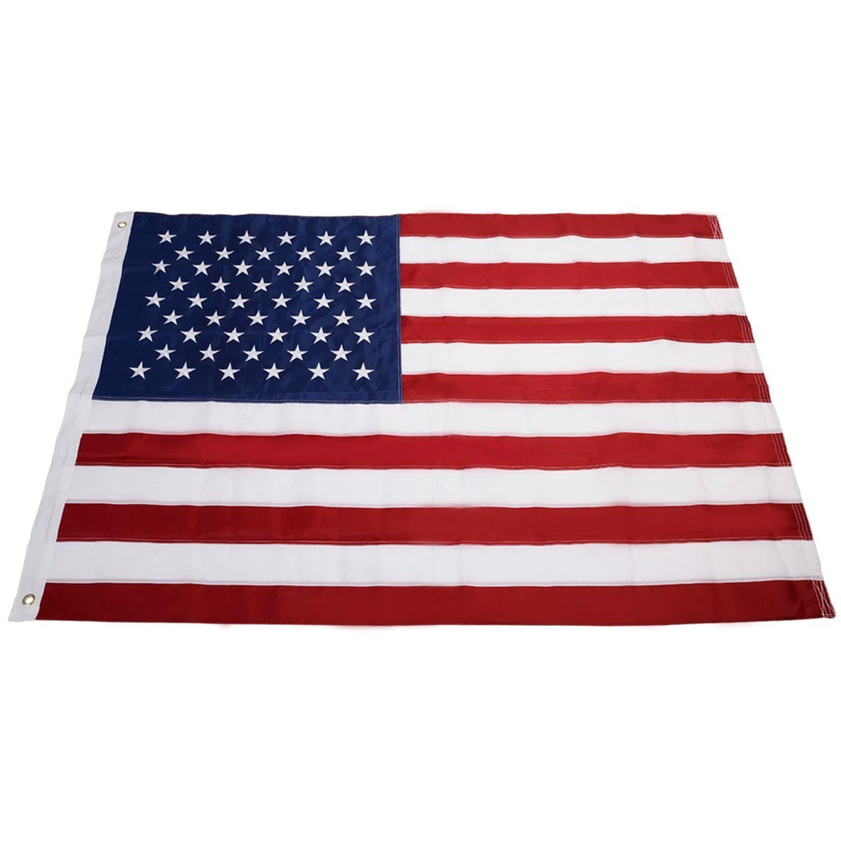 6'x10' FT American Flag USA US U.S Sewn Stripes Embroidered Stars Brass Grommet 
