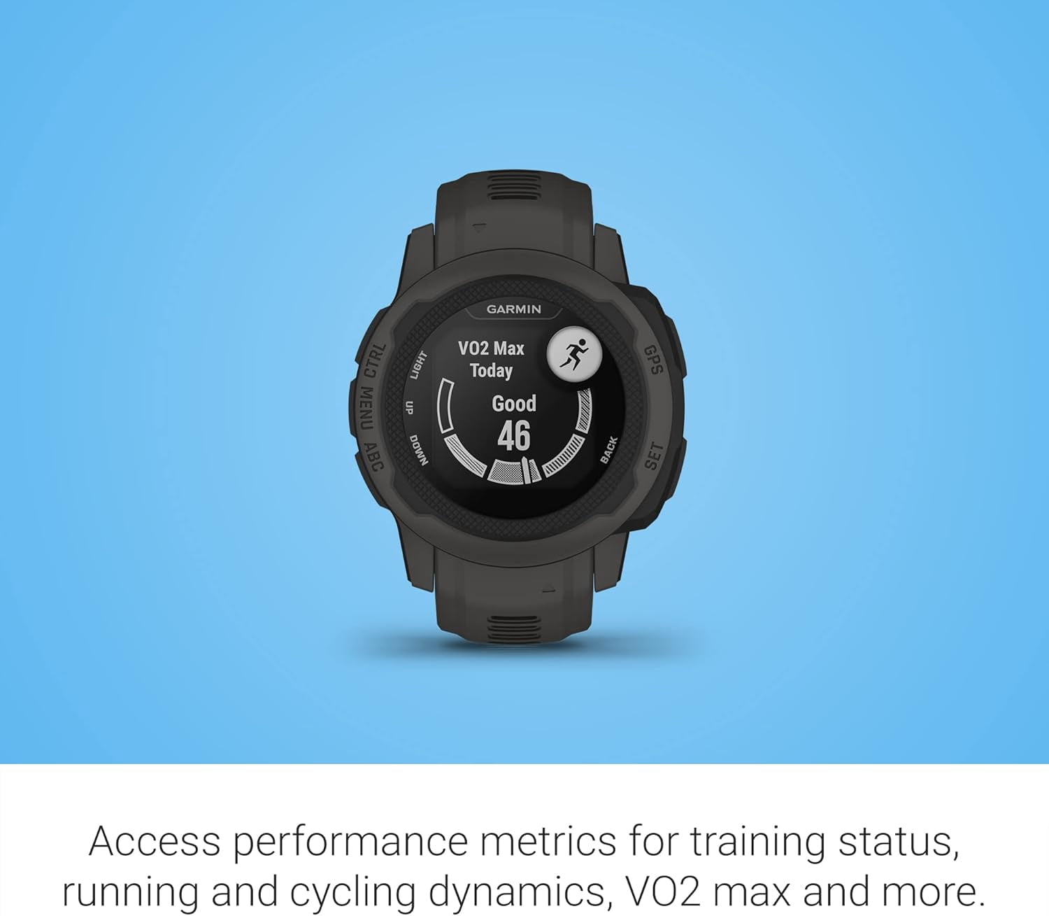 Garmin Instinct 2S, Smaller-Sized GPS Outdoor Watch, Multi-GNSS Support, Trackback Routing, Graphite
