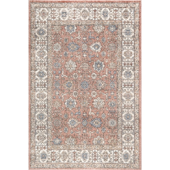 Mainstays Baltimore Red Area Rug, 5’ x 7’