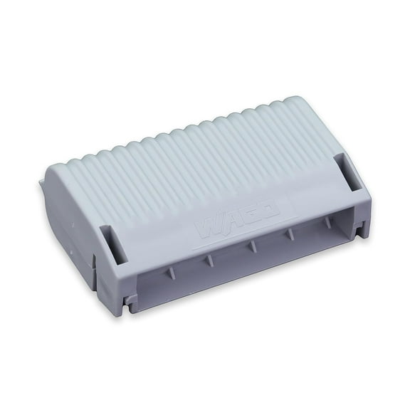 207-1433 | WAGO Gelbox for 221 series connectors | moisture protection | IPX8-certified | 10 AWG | gray, label-free housing |