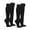 Black, variant on COUVER Cushioned Athletic Knee High Sports Socks Bright Pink 2 Pairs Size Large (Mens)