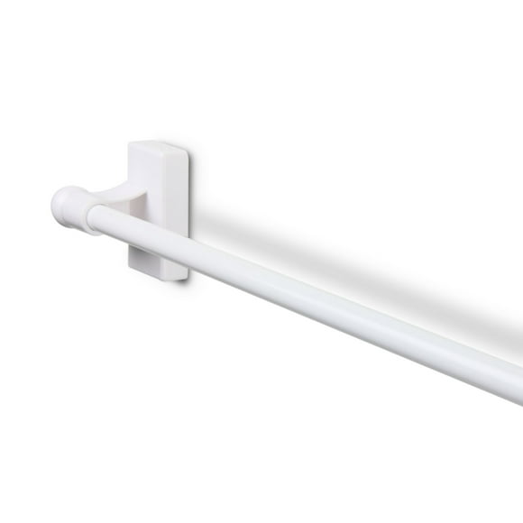 Rod Desyne MAG-01 Magnetic Curtain Rod, 17-30 inch, White