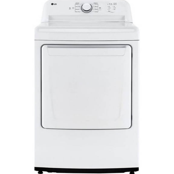 LG DLG6101W 7.3 Cu. Ft. White Smart Gas Dryer with Sensor Dry