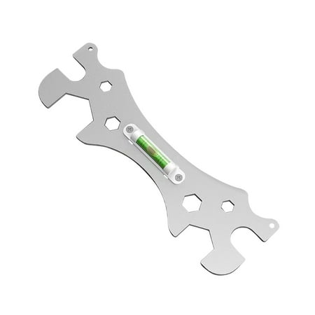 

Nitouy Distance Measuring Tool Multifunctional Special Bathroom Wrench Stainless Steel for Shower Faucet Installation Silver