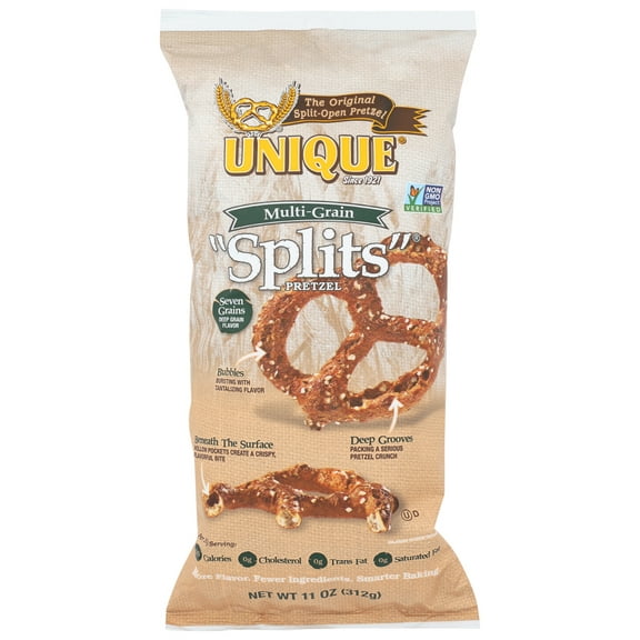 Unique Snacks - Pretzels Splits Multi Grain, 11 Oz