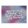 thumbnail image 1 of Feminist Cutting Board, Inspirational Female Hero Themed Hand-Drawn Style Lettering on Watercolor Effect, Decorative Tempered Glass Cutting and Serving Board, Small Size, Multicolor, by Ambesonne, 1 of 1